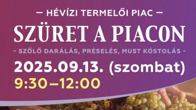 Weinlese am Hévízer Bauernmarkt!