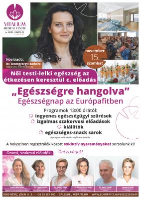 Egészségnap az Európafitben - Női testi-lelki egészség az étkezésen keresztül