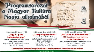 Programsorozat a Magyar kultúra Napja alkalmából