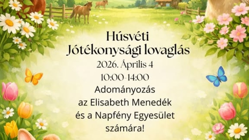 Húsvéti jótékonysági lovaglás