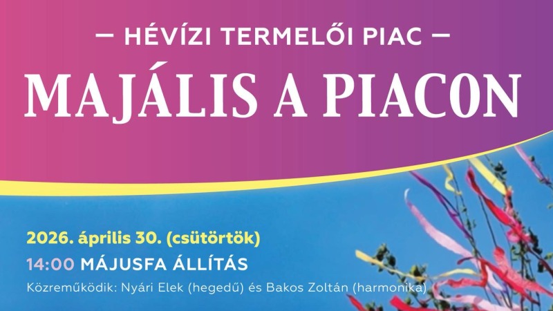 MAJÁLIS A PIACON - MÁJUSFA ÁLLÍTÁS
