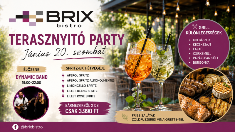 Summer, Spritzes & Live Music at BRIX Bistro!