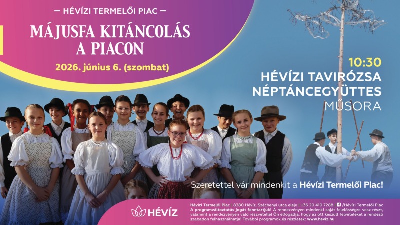 MÁJUSFA KITÁNCOLÁS A PIACON