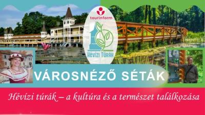 Villák-kertek kosztümös városnéző séta Hévízen 