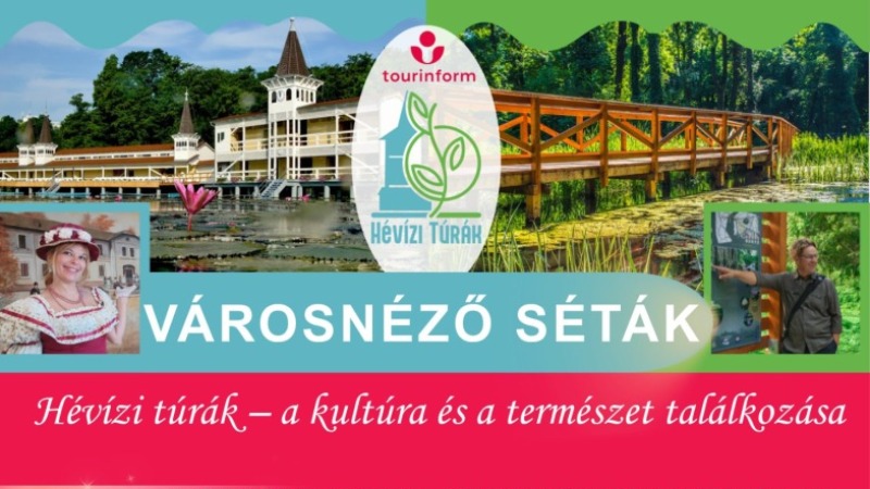 Villák-kertek kosztümös városnéző séta Hévízen 