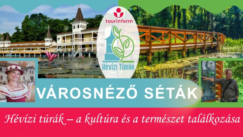 Villák-kertek kosztümös városnéző séta Hévízen 