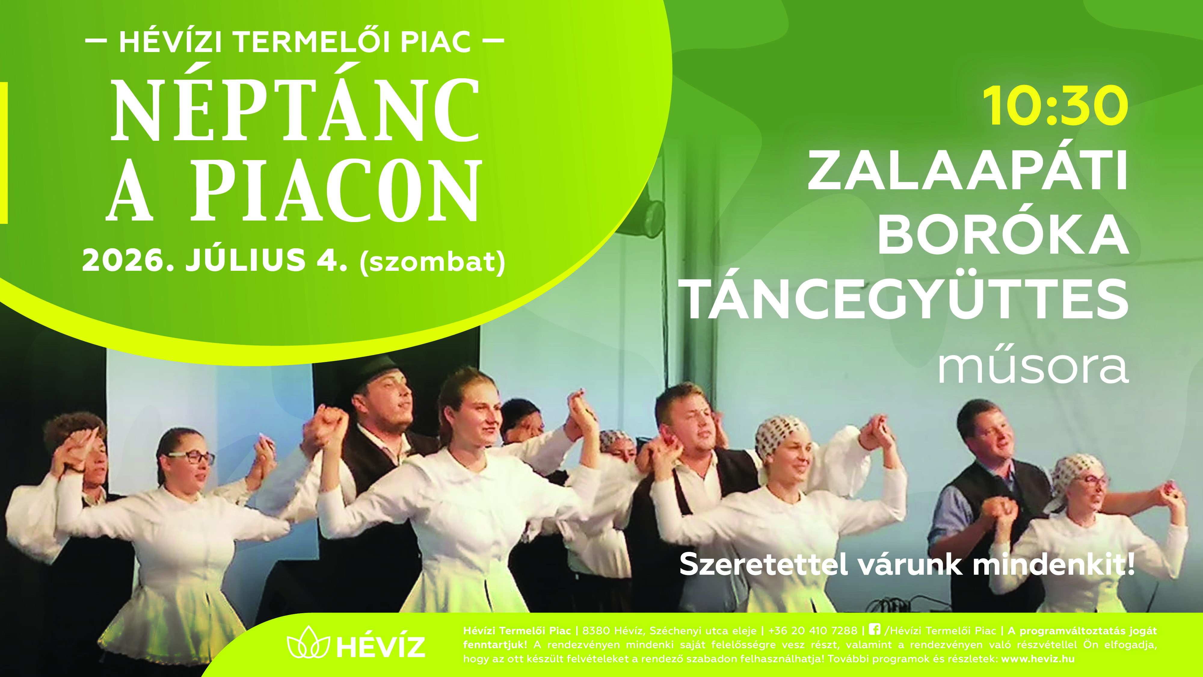 Folk Dance at the Hévíz Farmers' Market – Zalapáti Boróka Folk Dance Ensemble