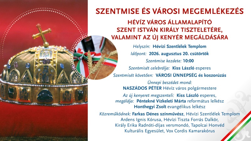 Augusztus 20. – Ünnepeljünk együtt Hévízen!