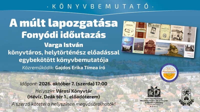 A múlt lapozgatása - KÖNYVBEMUTATÓ
