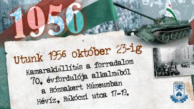 Kamarakiállítás a forradalom 70. évfordulója alkalmából