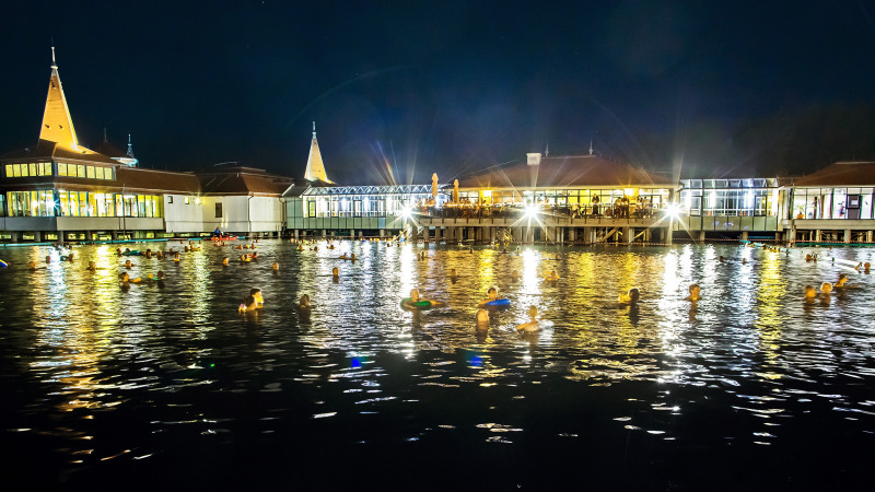 Moonlight Bathin in May at Lake Hévíz