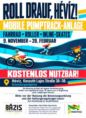 Kostenlose mobile Pumptrack-Anlage kommt nach Hévíz