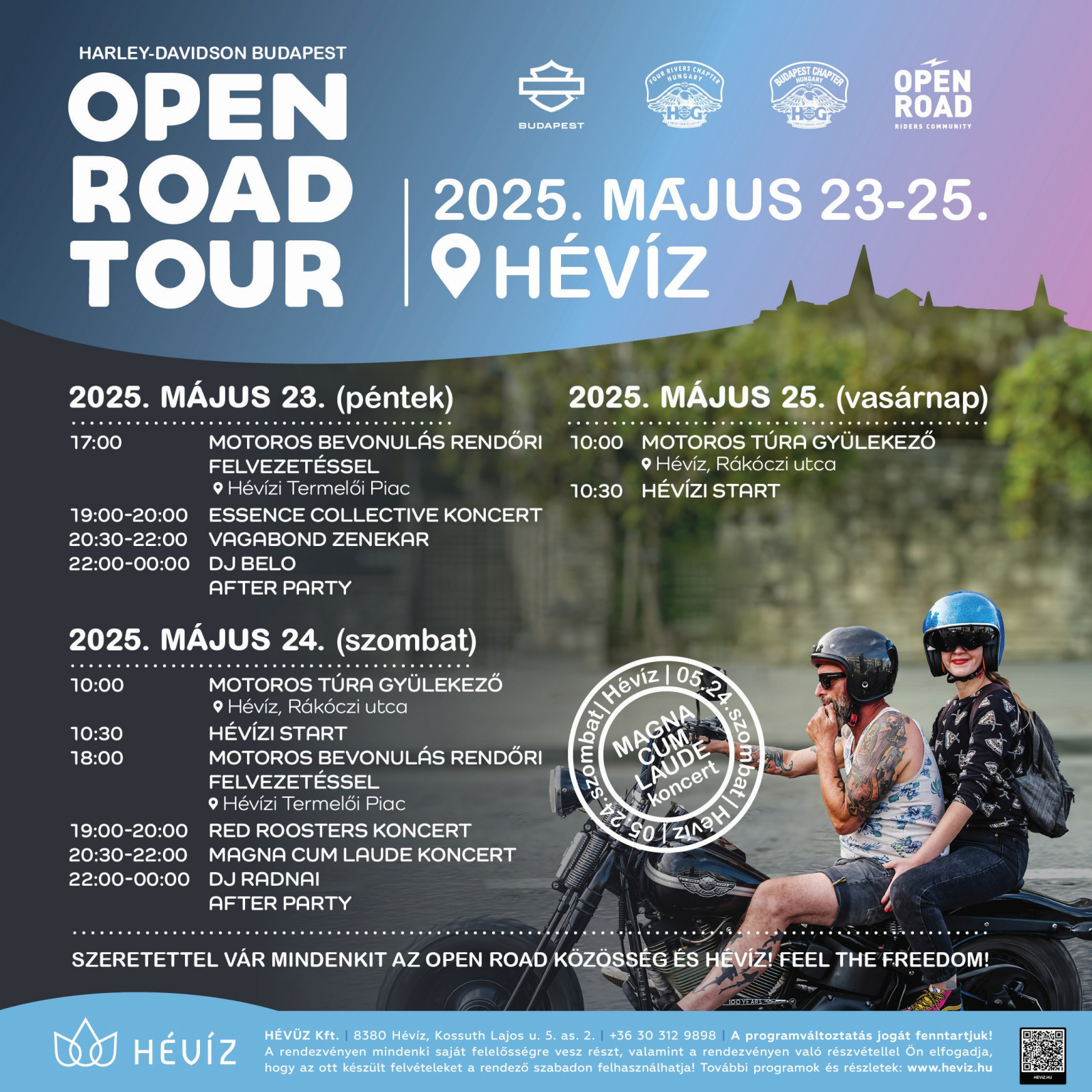 Open Road Tour Hévíz 2025
