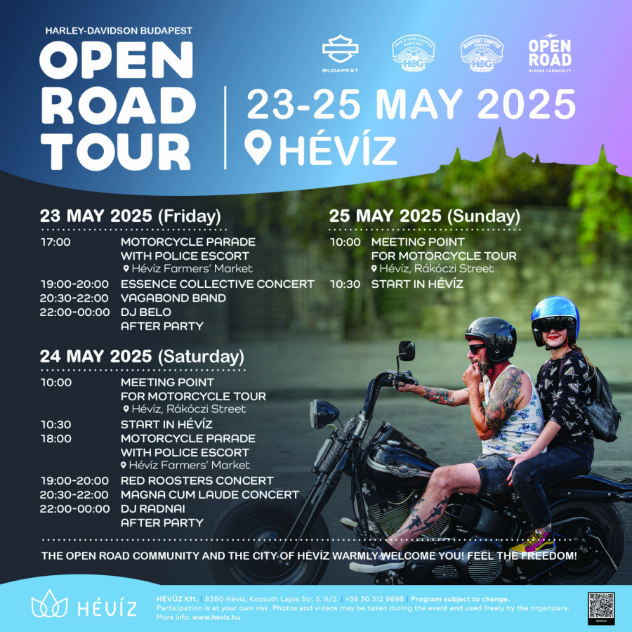 Open Road Tour Hévíz 2025